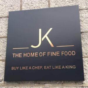 JK fine food logo - Rising Roots customer
